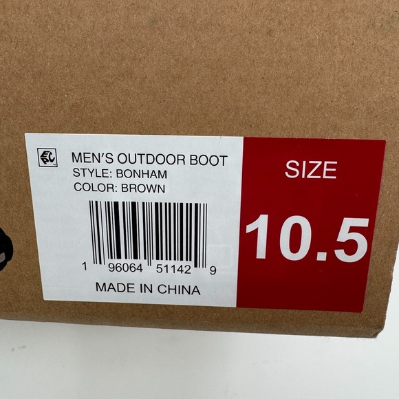 NEW Eddie Bauer Bonham Hiking Outdoor Boots MENS Brown Lace Up Leather SIZE 10.5 - Picture 3 of 9